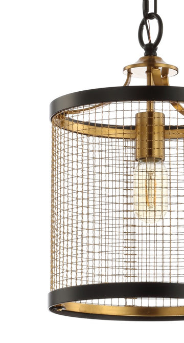 Elena 10" Lantern Metal LED Pendant - JONATHAN Y